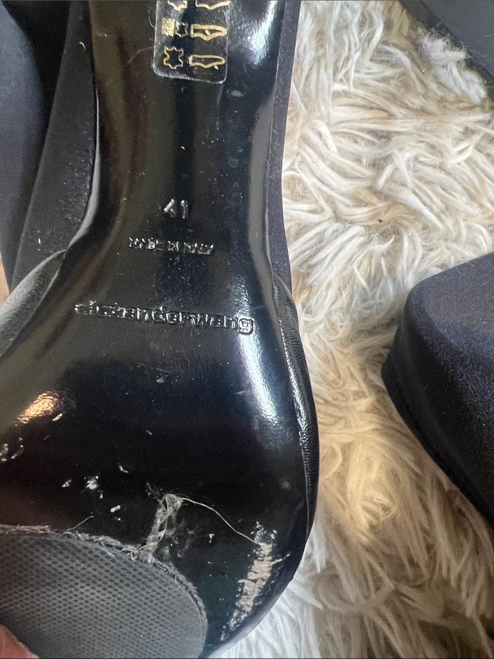Alexander Wang Black Stiletto Sock Ankle Booties - Picture 10 of 11